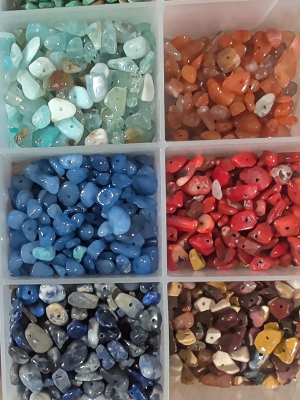 Semi-precious Stone Chip Beads: Amethyst Fluorite Unikite Labradite & Much More! - Picture 7 of 16